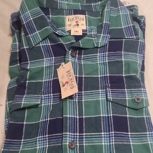 Men's Red head long sleeve button up flannel